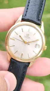 Omega Automático Vintage Ref KM 6312 Cal. Reloj Hombre 563 34mm Fecha 10k GF Correr - Imagen 1 de 23