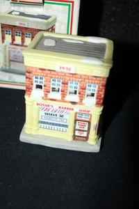 Bossie's Barber Shop Village Piece Home Town American Landmarks Collection 1994 - Picture 1 of 3