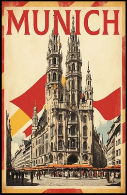 慕尼黑建筑辉煌海报 — 第 1/4 张图片