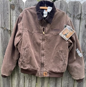 NWT Carhartt Santa Fe Jacket Mens 2XL Brown J14 CHT Faded Chocolate Canvas READ - Picture 1 of 11