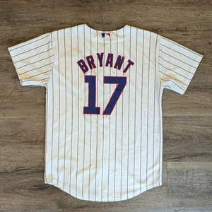 Majestic MLB Chicago Cubs Kris BRYANT 17 Baseball Jersey Youth Large L 14/16 - Picture 1 of 7
