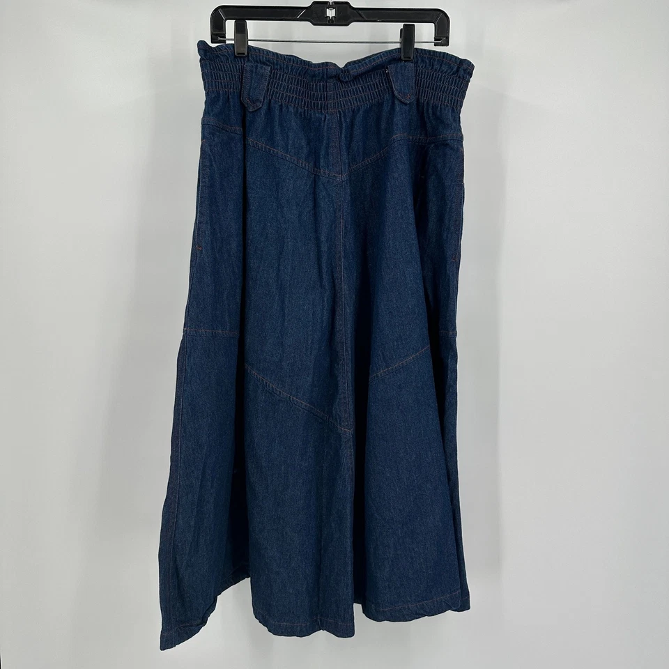 Chaus Sport Womens Denim Maxi Skirt Size 16 High Waist Boho Western Casual - Image 1 of 4