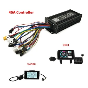 48V 52V 60V 72V E-Bike 45A Controlador 1500W-3000W 3 Modos Onda Sinusoidal + Lote Pantalla - Imagen 1 de 13