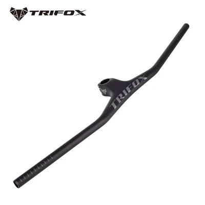 MTB Bicycle Handlebar Angle -17° Degree Integrated Handlebar 3K Matte 600-800mm  - Image 1 of 4