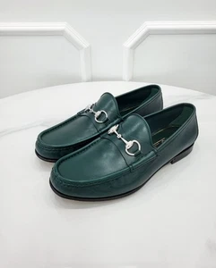 Mocasín para hombre Gucci Horsebit 1953 verde 757769 8 139991661 - Imagen 1 de 8