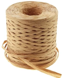 Raffia Papier - 218 Yds - 1/4" Palme Garn zum Verpacken, Geschenkverpackung, Basteln KOSTENLOSER VERSAND - Bild 1 von 11