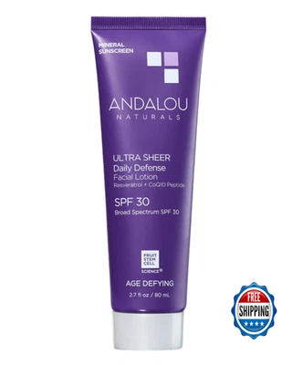 Andalou Naturals Age Defying Ultra Sheer Daily Defense Mineral Sunscreen SPF 30 - image 1 of 4