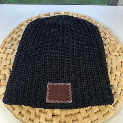 Love Your Melon Smoke Beanie Women's One Size Black Charcoal Knit Cap - Image 1 of 4