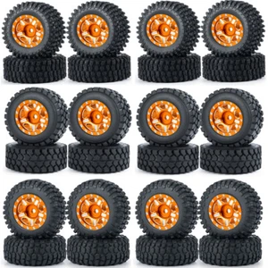 Juego de 4 llantas de rueda Beadlock de metal de 1,0" para coche sobre orugas de radiocontrol 1/24 axial SCX24 - Imagen 1 de 8