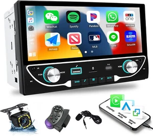 Doppel DIN Autoradio mit kabellosem Carplay & Android Auto 6,86" HD Touch 2741-2 - Bild 1 von 8