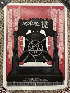 Motley Crue Philadelphia Stadium Tour Show Poster 6/25/22 Tommy Lee SOLD OUT - Picture 1 of 2