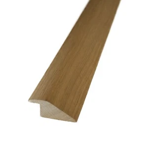 Solid Oak Large Ramp Threshold / Door Strip - 90cm Long - 20mm rebate - Picture 1 of 2