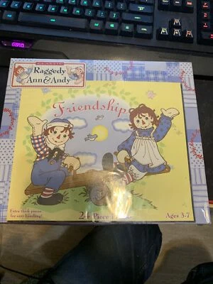 Raggedy Ann & Andy Friendship 24 Piece Puzzle Sealed New 2001 Pressman - Image 1 of 4