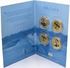 Battle Of Britain Aircraft & Aces 4x Coin Collection Spitfire Hurricane Bader 