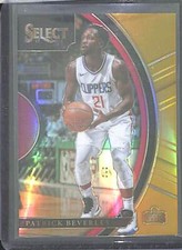 2017-18 Panini Select Basketball Gold Prizm #60 Patrick Beverley No 6 of 10
