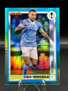 2023 Merlin UEFA - Ciro Immobile - Aqua Prizm Refractor - No. 131 - Picture 1 of 2