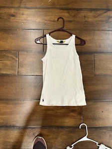 Polo Ralph Lauren Cream Tank Top in Girls Size XL (16) - Picture 1 of 1