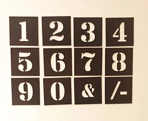 MAGNETIC Number Stencil Individual 40mm up to 200mm - Free Post - Picture 1 of 2