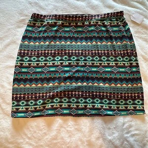 Double D Ranch Serape Skirt 2XL with back pocket - Picture 1 of 4