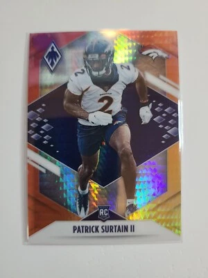 Patrick Surtain II - 2021 Panini Phoenix Fire Burst (RC) #145 - Denver Broncos - Image 1 of 3