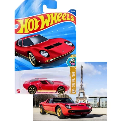 Hot Wheels 71 Lamboghini Mura SV 78/250 Sport Car Toy Iconic Supercar - Image 1 of 4