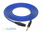 Mogami Quad 2534 Cable | Neutrik Gold XLR-F to TRS | Blue 20 Feet