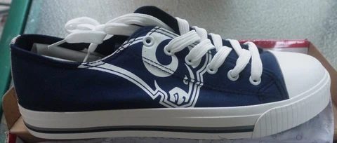 Foco NFL NFC West Los Angeles Rams Blue/White Canvas Sneakers Mens Size 9 New Cover