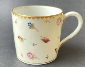 Charmante Tasse citron en Porcelaine de Nyon - Suisse - Décor de fleurs XIXe - Bild 1 von 4