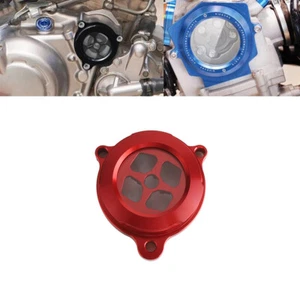 ATV Aluminum Red Engine Oil Filter Clear Cover For Yamaha Raptor 700 700R '06-22 - Picture 1 of 7