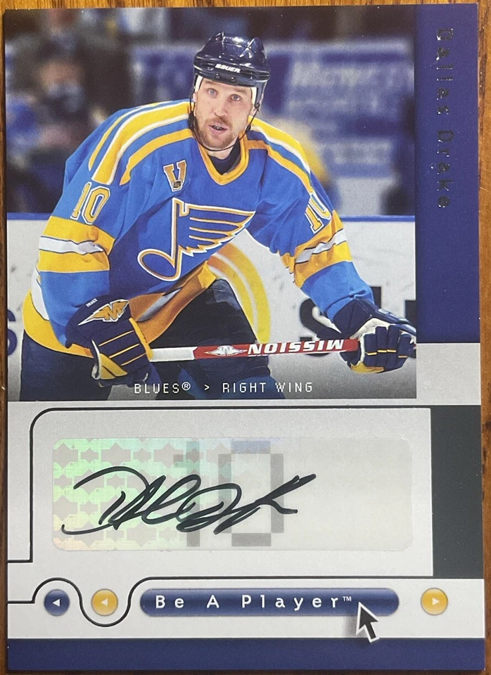 2005-06 Be A Player Signatures Dallas Drake #DD St. Louis Blues - Image 1 of 2