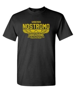 USCSS NOSTROMO retrò vintage stile monster - T-shirt unisex cotone - Foto 1 di 7