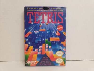 Tetris Nintendo Entertainment System, 1989 W/ Box Hangtab Sticker Seal Tested - Image 1 of 4