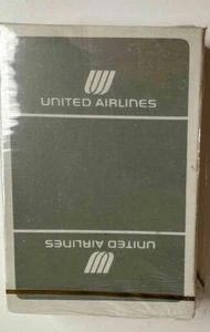 United Airlines Deck Playing Cards SEALED Silver 80's Era Brand New - Picture 1 of 1