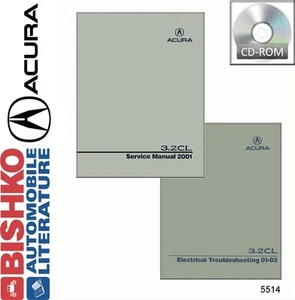 2001 Acura 3.2CL Service Shop Repair Manual CD Engine Drivetrain Electrical OEM - Picture 1 of 1
