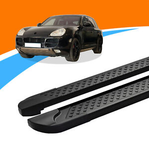Side sills suitable for Porsche Cayenne from 10/2002-05/2010 SOMA black ABE