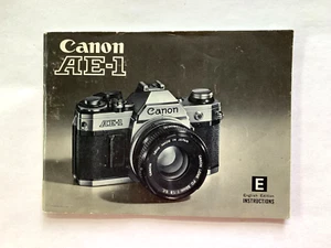 Canon AE-1 - manual del libro de instrucciones para cámara - Imagen 1 de 3