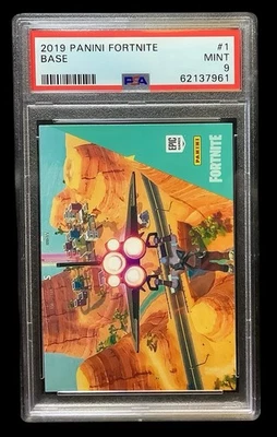 2019 panini fortnite #1 screen rc; USA print S1 rookie PSA 9  (ICONIC 1st CARD) - Image 1 of 3