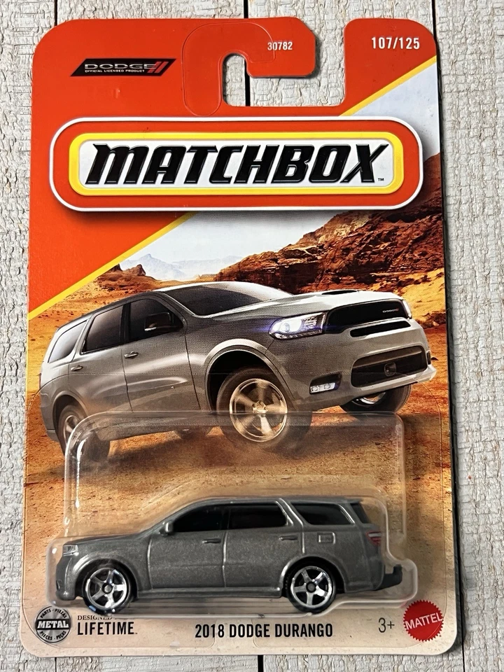 Dodge Durango 2018 Matchbox Mainline gris #107/125 2025 lanzamiento 1:64 SUV diecast Foto 1 de 1