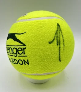 Jannik Sinner Signed Wimbledon 5” Jumbo Tennis Ball Autographed JSA COA - Picture 1 of 4
