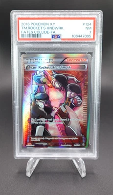 Team Rocket's Handiwork 2016 Pokemon XY Fates Collide Full Art #124 PSA 7 - Image 1 of 2