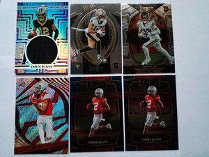 Lote de 6 tarjetas de novato Chris Olave con camiseta - Ohio State / New Orleans Saints - Imagen 1 de 1