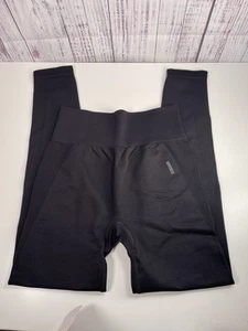 Leggings Gymshark Flex Cintura Alta Negros Logo Grande Para Mujer’s GLLG4248 Talla Med - Imagen 1 de 4