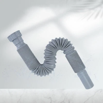 Röhren Siphon flexibel Ablauf Abflussrohr Sifon für Küche Spüle Waschbecken 40mm - Bild 1 von 4