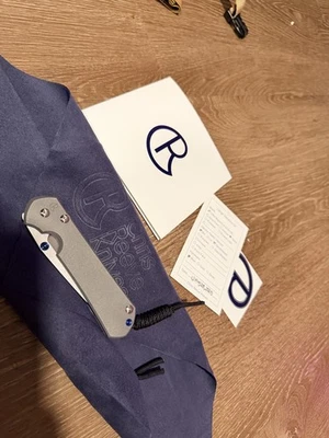 Chris Reeves Knives Small Sebenza 31 Plain Tanto - Limited Run Glass Blasted - Image 1 of 3