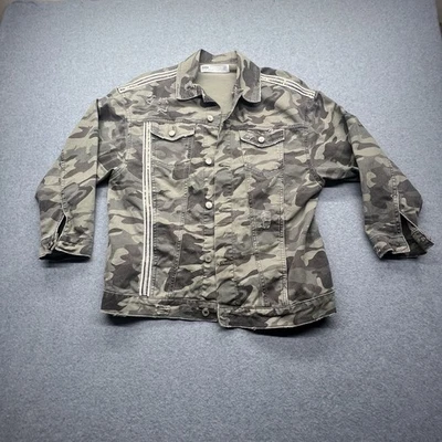 Chaqueta Mujer Zara Talla 6 Estampado Camuflaje Botones Foto 1 de 4