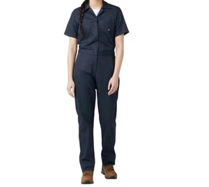 New Women's Dickies Temp IQShort Sleeve Coveralls Navy Blue Size XL - Picture 1 of 15