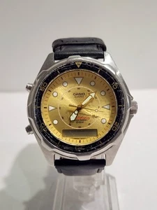 CASIO 2701 AMW-320R Chronograph Quartz Analog Digital Men's Watch (Read) - Picture 1 of 8