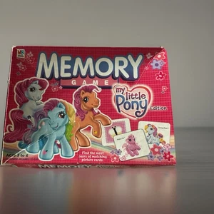 VTG My Little Pony Memory Game 72 Cards Milton Bradley Hasbro 2003 COMPLETE - Picture 1 of 9