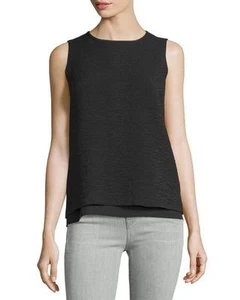 W596 NWT VINCE JACQUARD SHELL WOMEN TOP BLOUSE SIZE 0 in B $265 - Picture 1 of 1