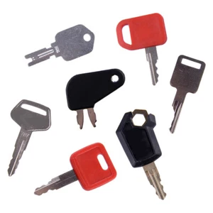 7 llaves de metal para equipo pesado aptas para estuche John Deere Cat Komatsu Bobcat Hyster - Imagen 1 de 5